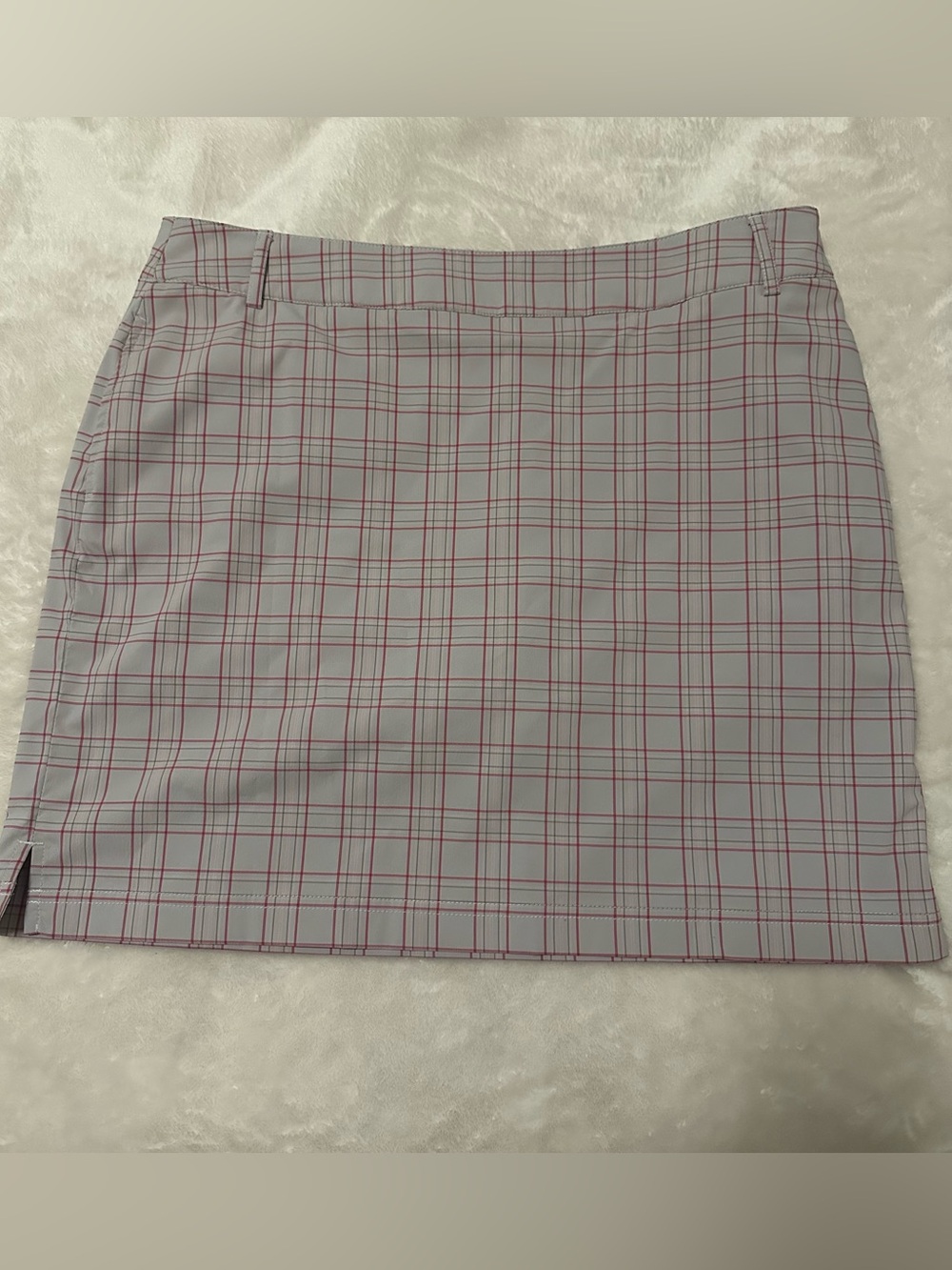 Alulr women's plaid golf skort size 8